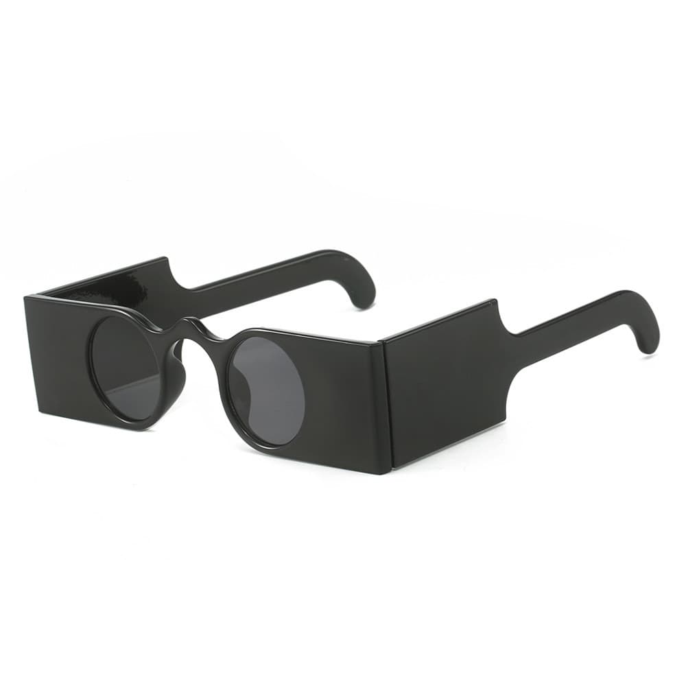 Retro Unique Square Women Sunglasses Fashion Small Round Lens Shades UV400 Women Wide Legs Leopard Sun Glasses--&&&*&--&