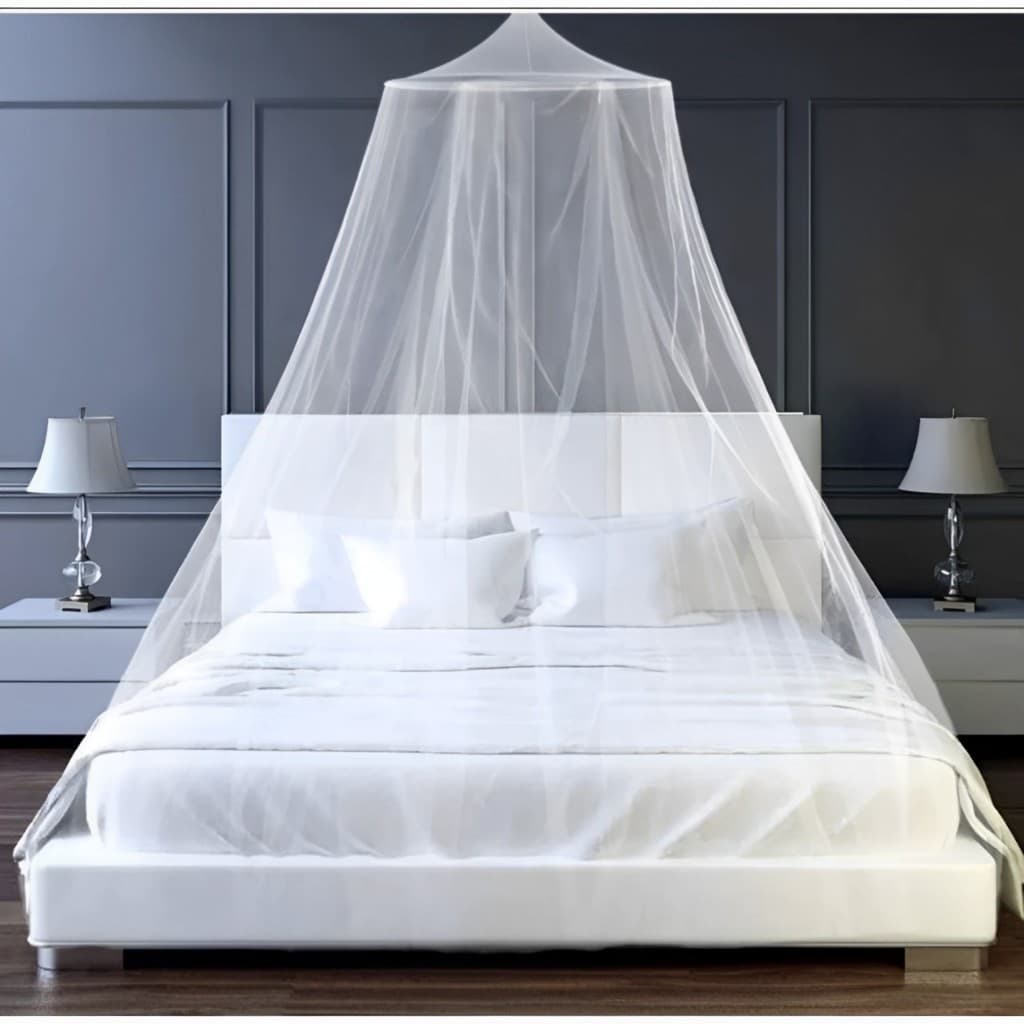 Mosquiteiro Cortinado Renda Filó  Serve Para Cama Casal e Queen