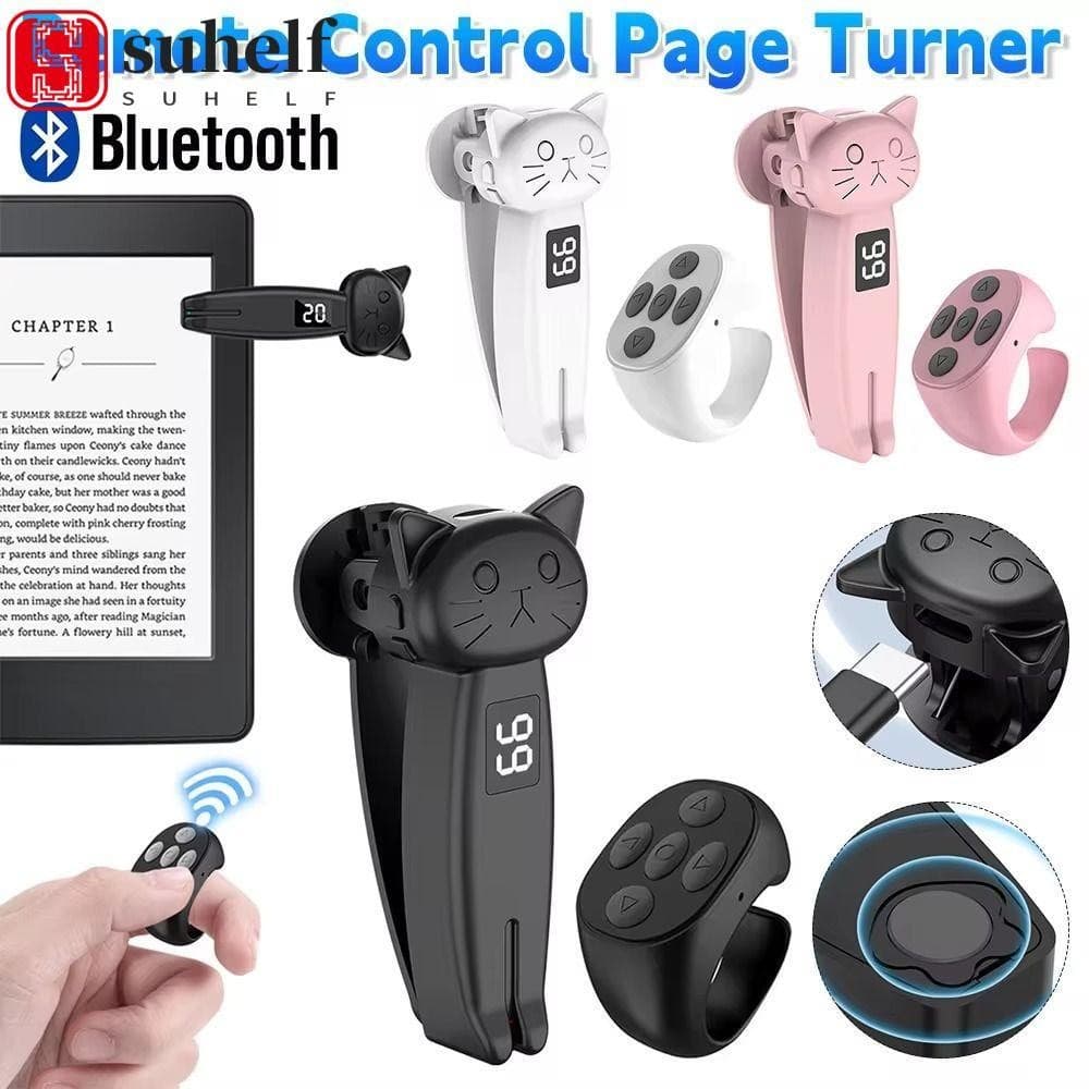Turner De Página Automático Elétrico SUHELF , Dispositivo De Clique De Dedo Mudo ABS , Portátil Para Kindle Paperwhite