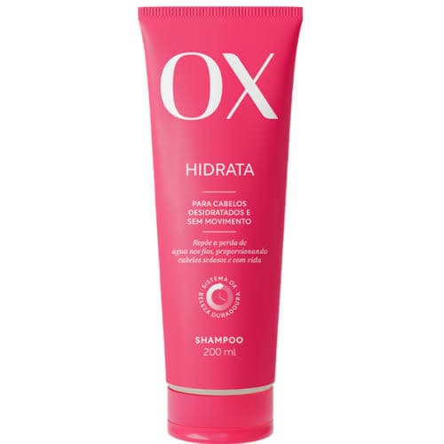 Shampoo OX Hidrata 200ml - Hidratação Intensa para Cabelos Secos e Danificados