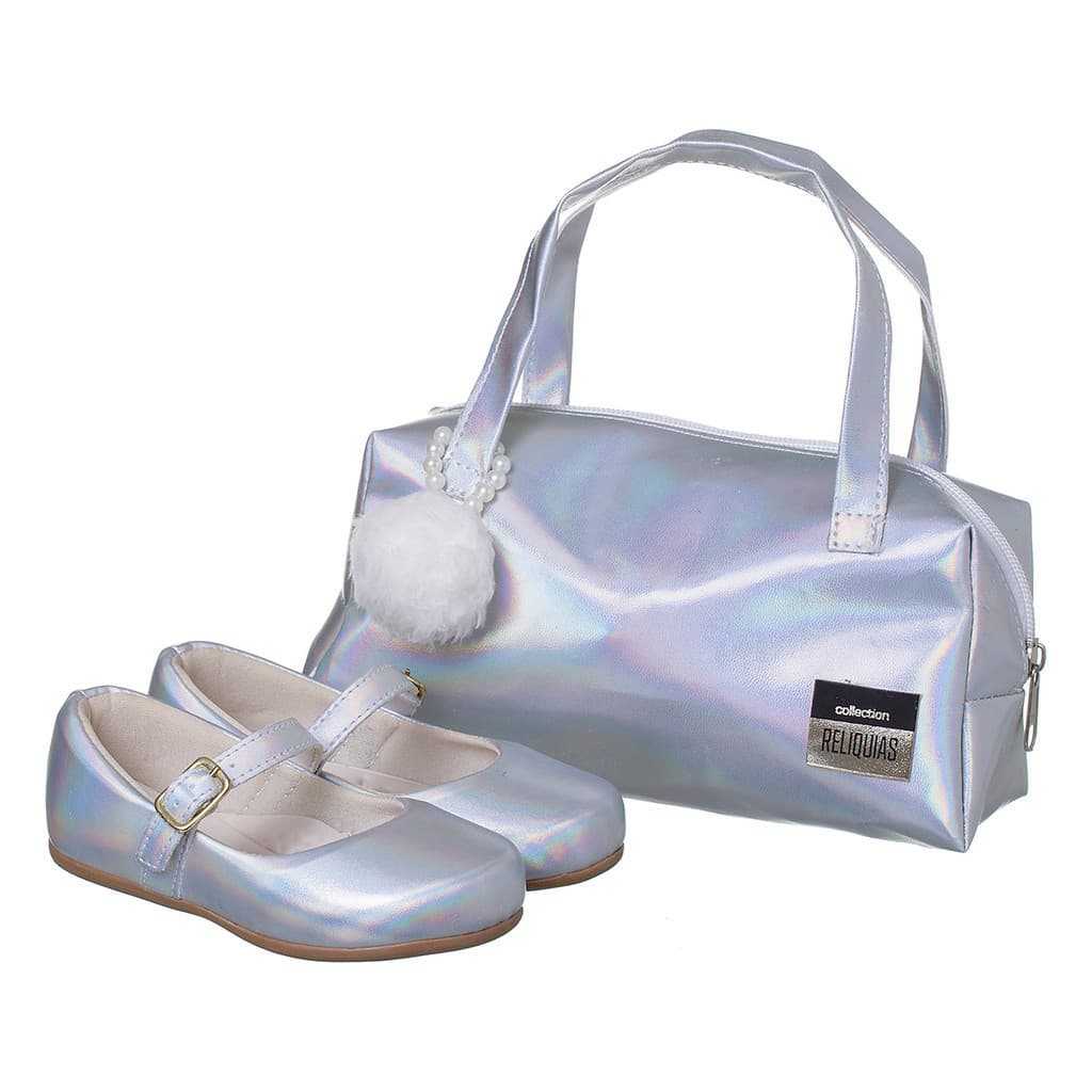 Kit Bolsa e Sapatilha Infantil Meninas Feminina