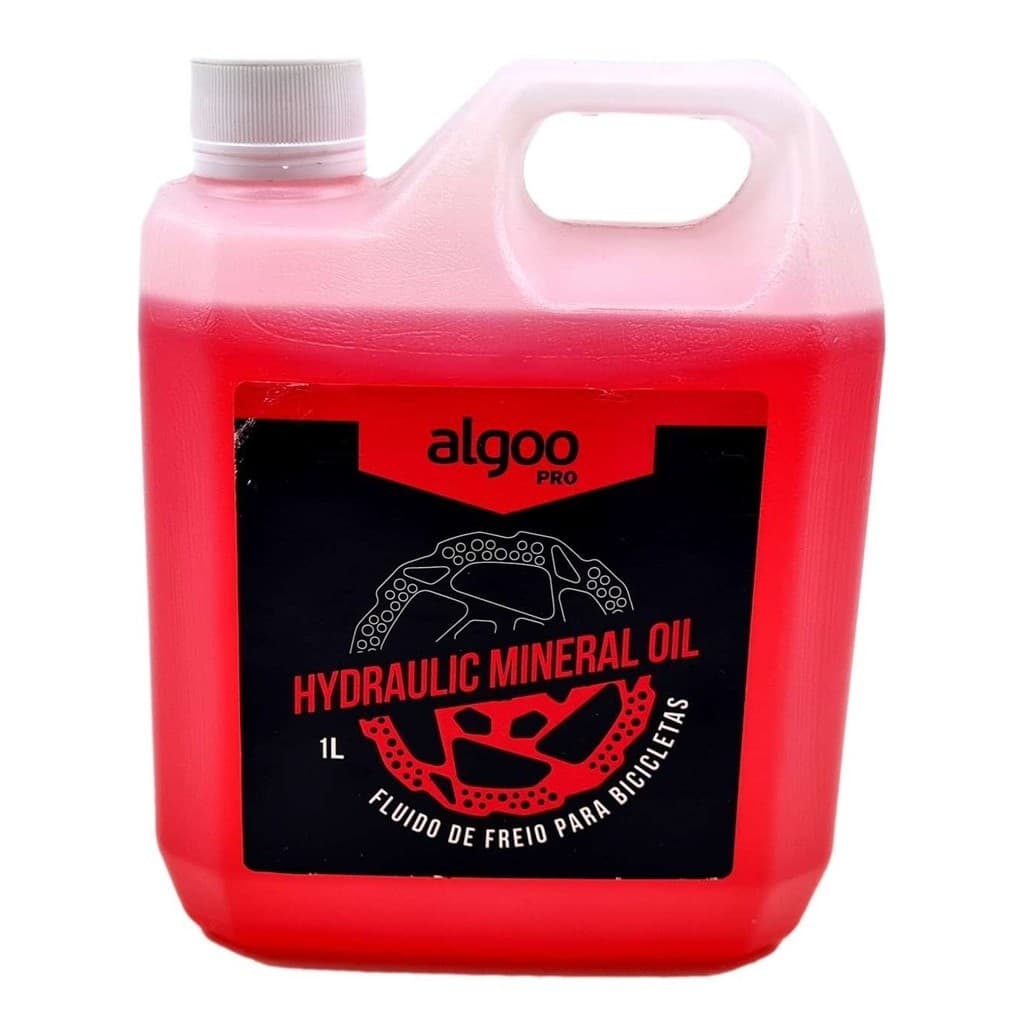 Óleo Mineral Algoo Fluido Hidráulico 1 litro Para Freio à Disco Shimano Absolute GTA