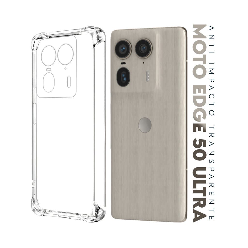 Capa Capinha Anti Impacto Transparente + Película De Hydrogel HD Para Moto Edge 50 Ultra Xt2401 6.7