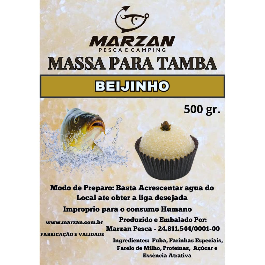 Massa Para Tamba Marzan Braba Tamba- Sabor Beijinho - 500 gr