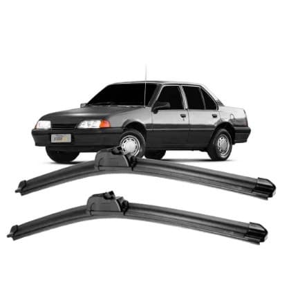 Par Palhetas Limpador De Parabrisa Dianteiro Para Chevrolet Monza 1984 Até 1994
