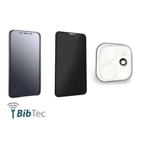 Kit Película 3D De Vidro Privacidade + Película De Cerâmica Fosca Privacidade + Película Câmera Para Iphone 11