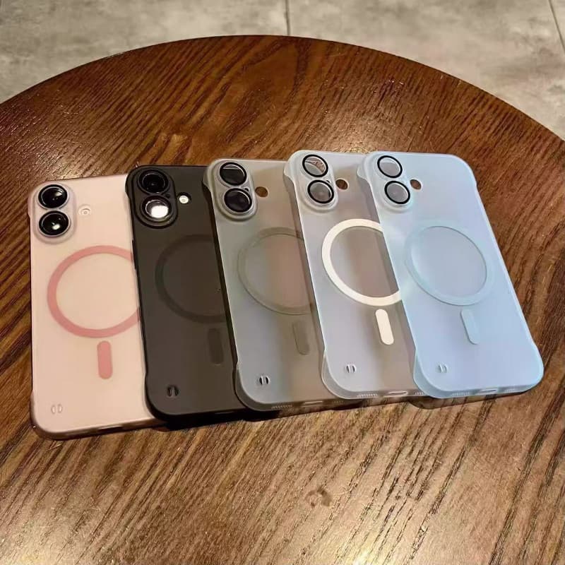 Polished transparente caixa de refrigeração magnética para iPhone 11 12 13 14 15 16 PRO MAX