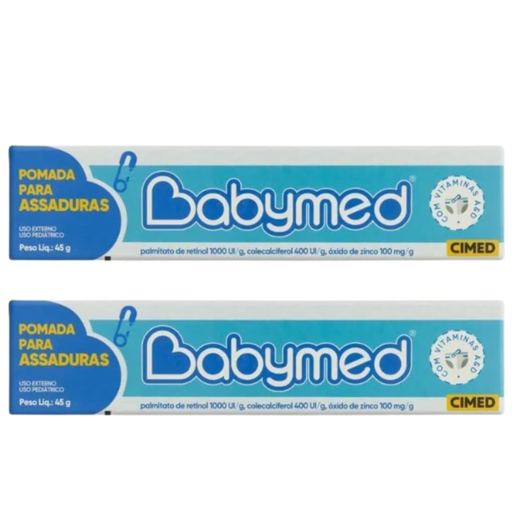 Pomada Para Assaduras Babymed Azul Kit 2x 45G