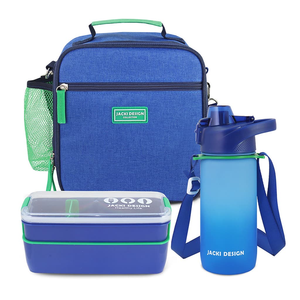 Kit Bolsa Térmica Lancheira Necessaire Marmita Lanche Garrafa Squeeze Infantil Escola Creche BPA Liv