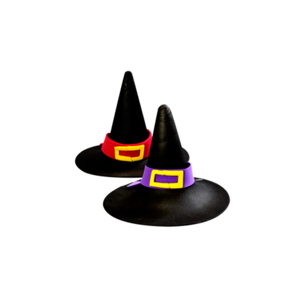 Mini Chapéu de Bruxa Halloween Festa De Fantasia Com Elástico Em EVA