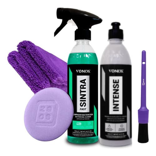 Kit Vonixx Para Limpeza De Painel Sintra Fast + Intense Elimina Bactérias Condiciona e Protege
