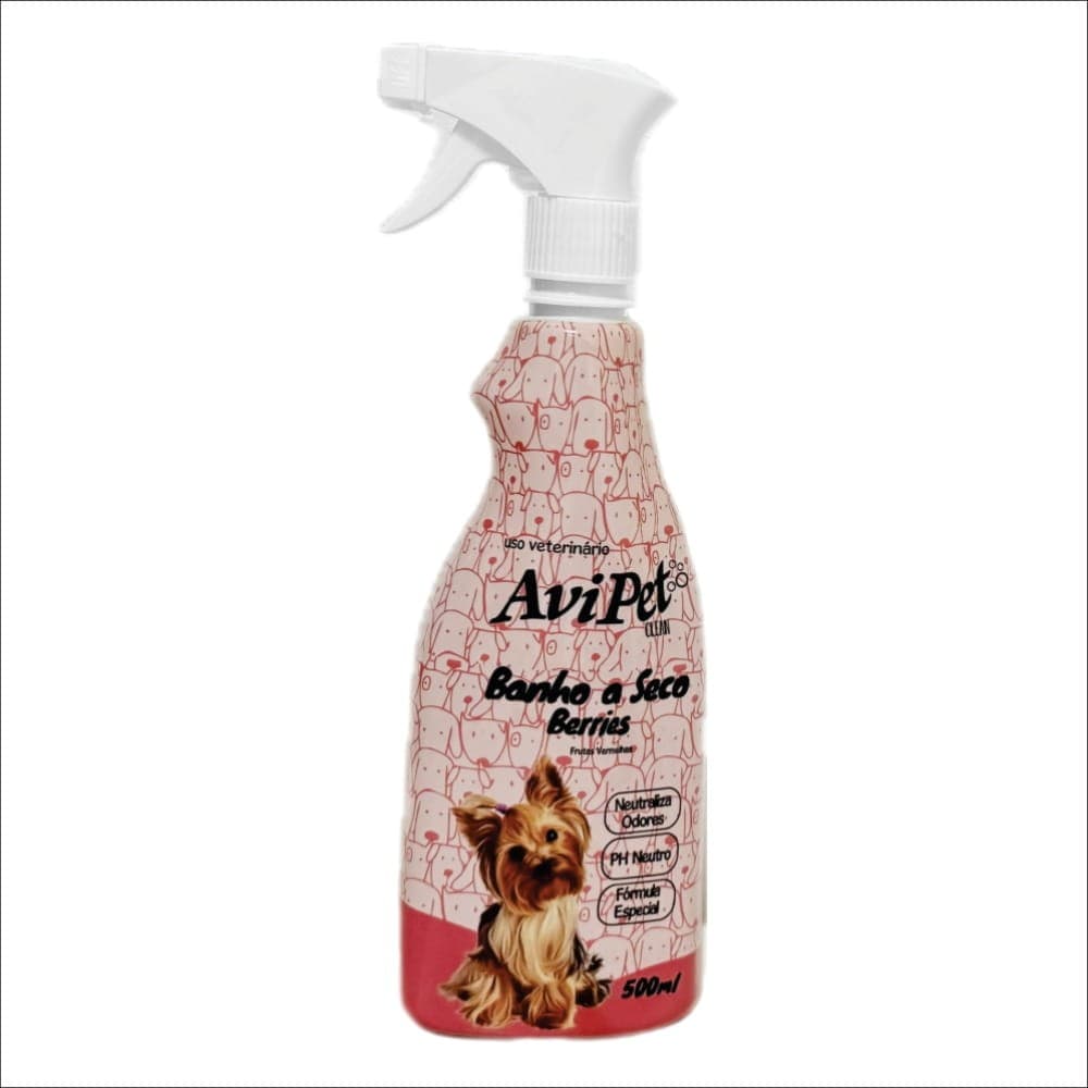 Banho Seco Pet Frutas Vermelhas 500ml Avipet Clean