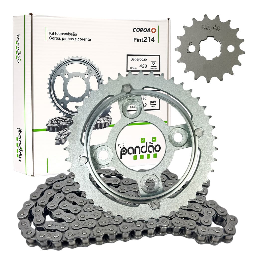 Kit Relação Transmissão Titan 150 Fan 150 Start 150 Aço 1045