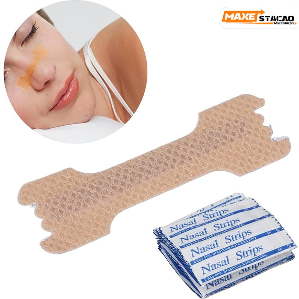 Dilatador Nasal Adesivo Antirônco - Tiras Nasais Kit com 10, 20, 30 ou 60 Unidades
