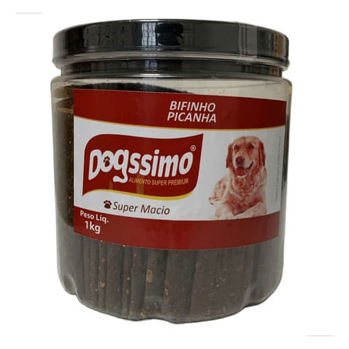 Petisco Bifinho Dogssimo Petisco Sabor Picanha 1kg