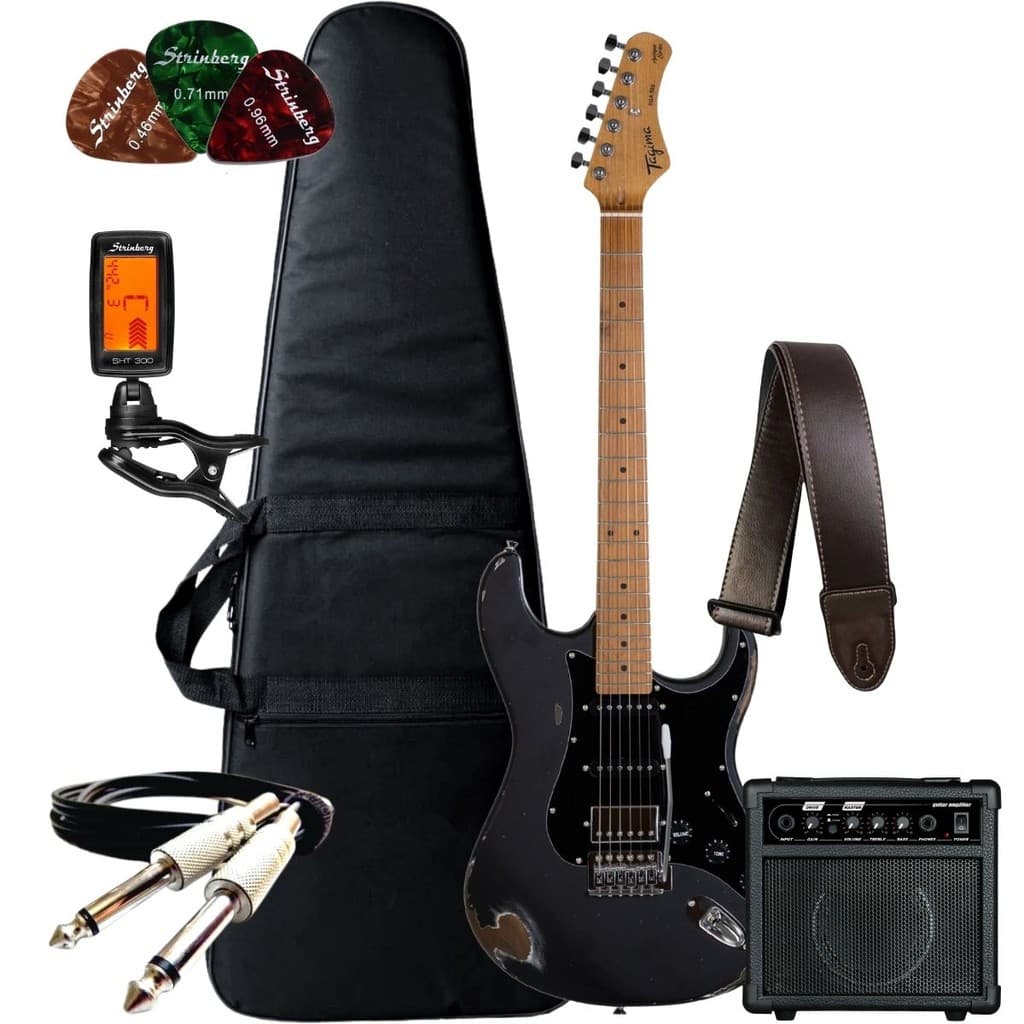 Guitarra Tagima Strato Tga580 Vintage Antique Series + Amplificador