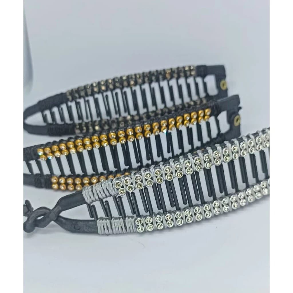 Kit 3 Grampos de cabelo em forma de peixe grampos Clipe Banana Vertical