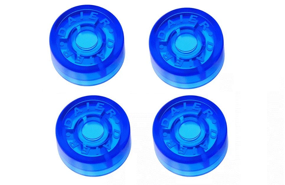 4 Botões Protetor Night Glow Footswitch Pedal Topper Azul