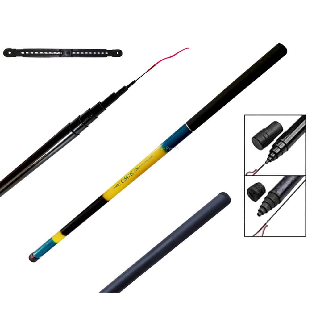 Vara Telescópica Cmik 40% Carbono (3,60m) 8-10lbs