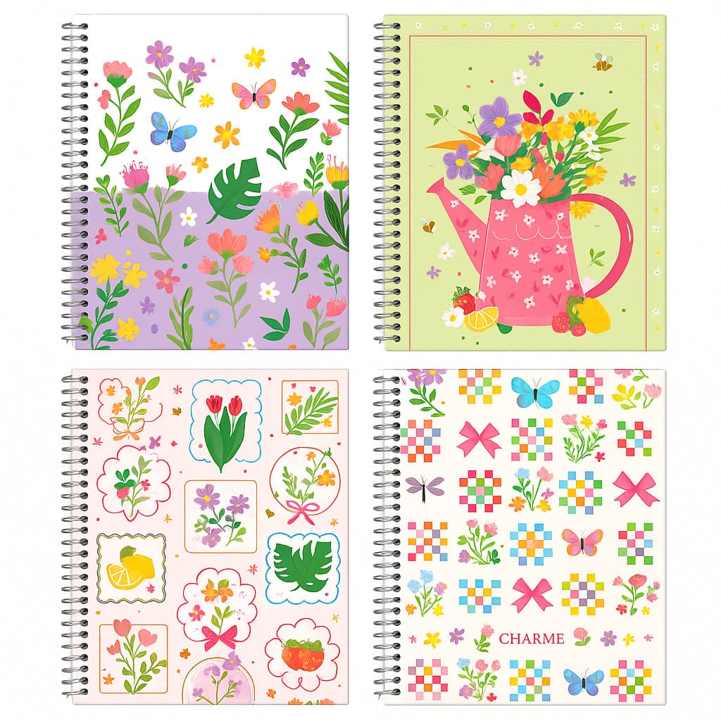 Caderno Universitário Tilibra Feminino Charme 2026 / 1 ou10 Matérias