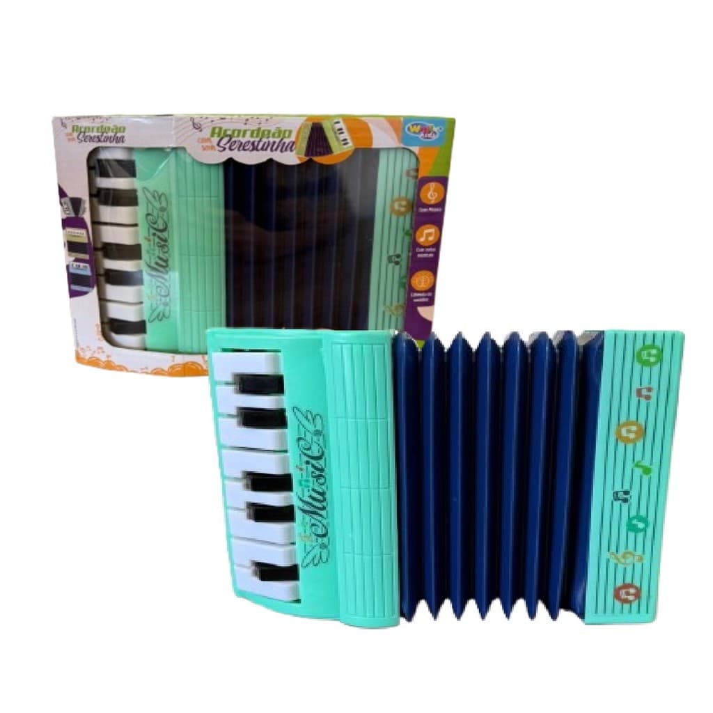 Sanfona Infantil Acordeon Brinquedo Infantil Musical