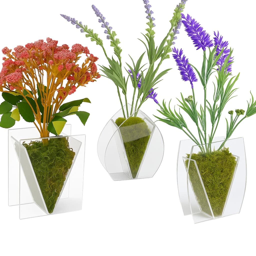 Vaso Planta Acrílico Coleção Países Vaso para plantas Jardineira Recipiente para plantas Vaso