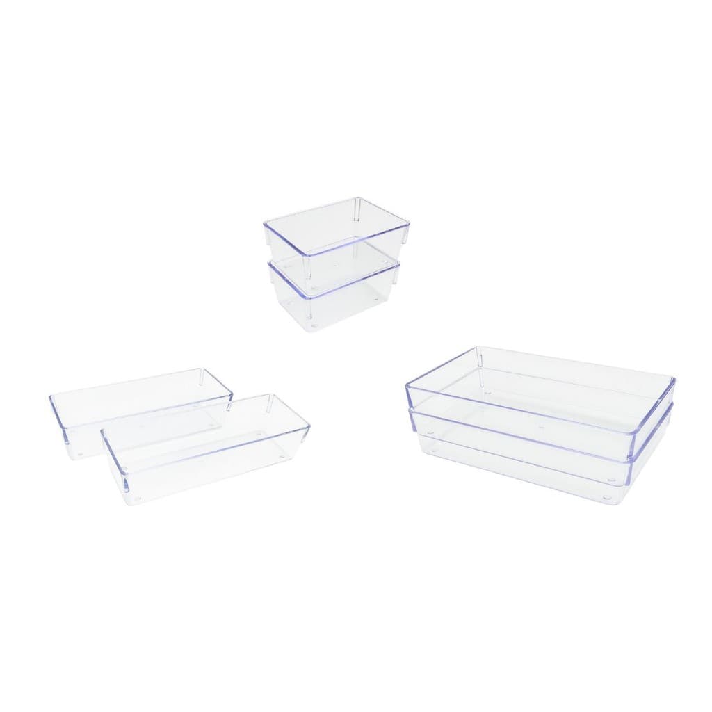 Kit 6 peças Organizador Multiuso Modular Acrilico P, M,G