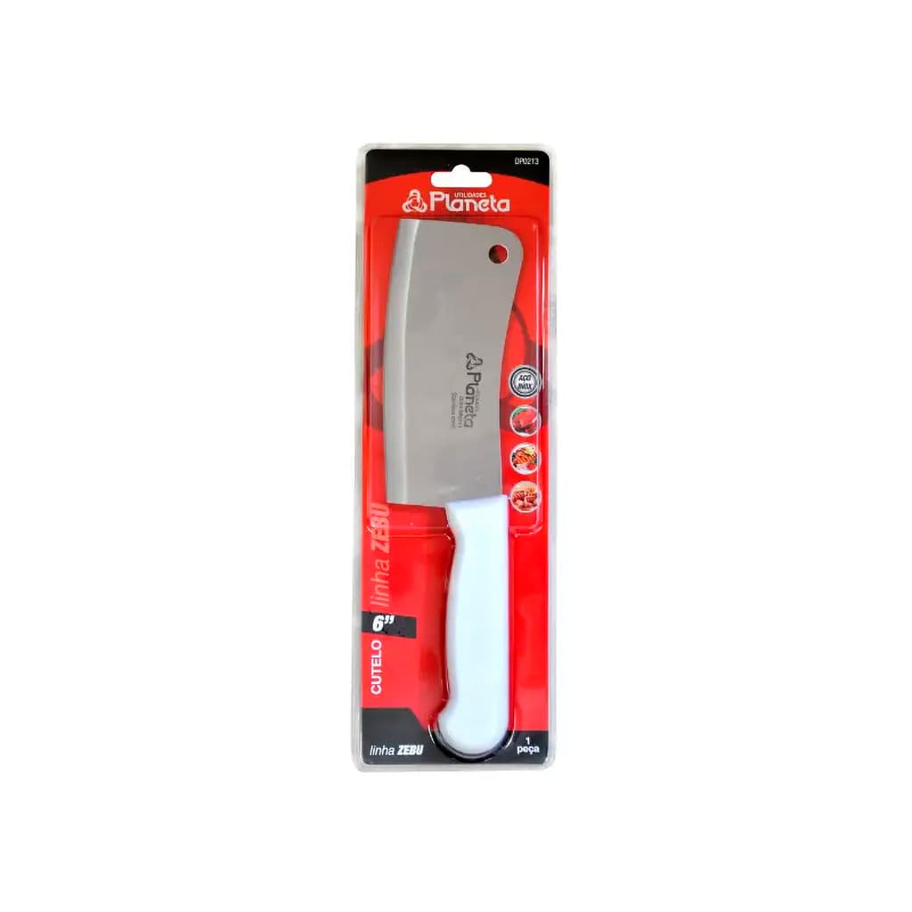 CUTELO PROFISSIONAL AÇO INOX 6" 7x29cm ZEBU DP0213 PLANETA