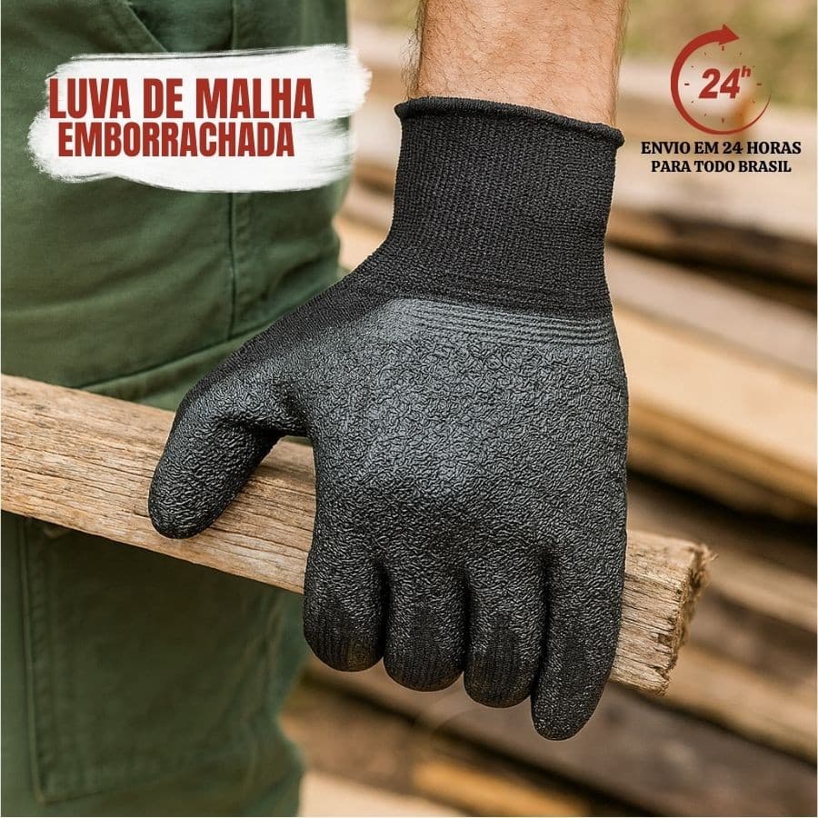 Luva De Malha Emborracha Anti-Corte De Segurança Aço Inoxidável Luva Malha Nitrílica Luva De Latex