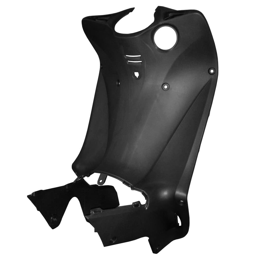 Protetor de Pernas Cromo Forte Biz 125 ES KS EX 2011-2017 Preto ABS
