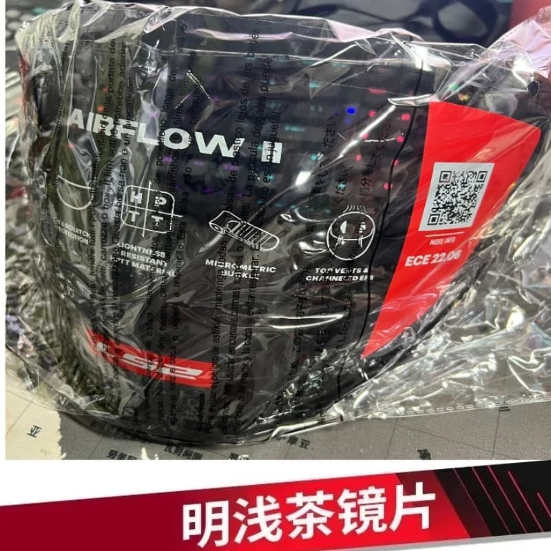 [2025NOVO] Capacete de Motocicleta LS2 OF616 Airflow II Original, Lente Original of616, Visores de Cor Preta, Acessórios