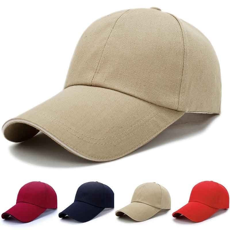 Boné Esportivo Masculino para Pesca ao Ar Livre, Boné de Sol com Viseira Longa, Boné de Beisebol, Boné com Aba para Têni