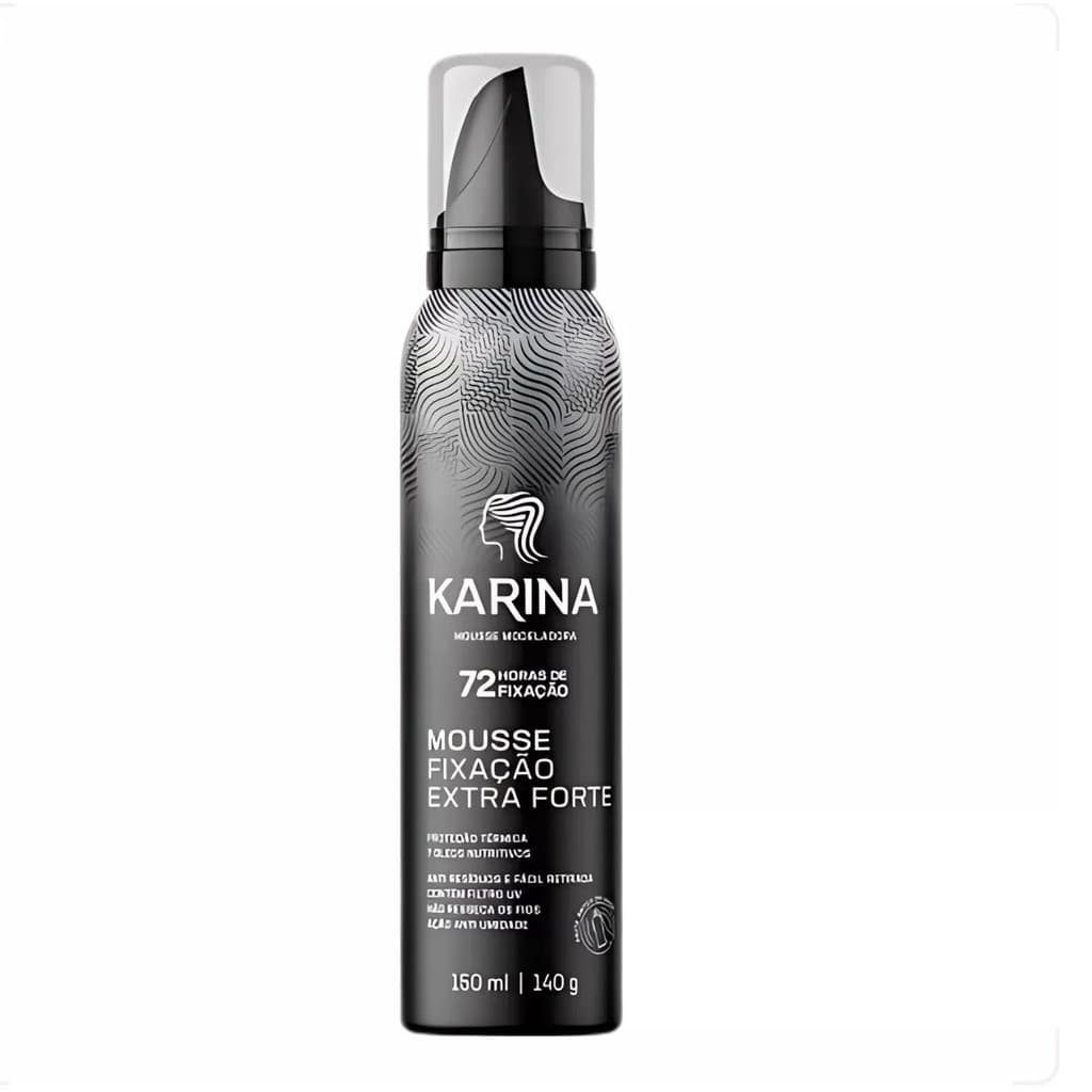 Karina Hair Mousse Fixação Extra Forte 150ml