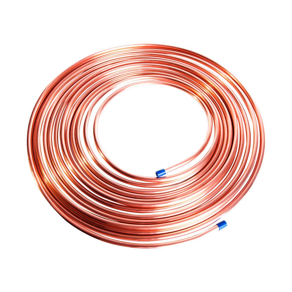 Tubo De Cobre Flexível 3/8 9,52mm 0,193Kg/M 0,79mm Rolo Panqueca 15 metros