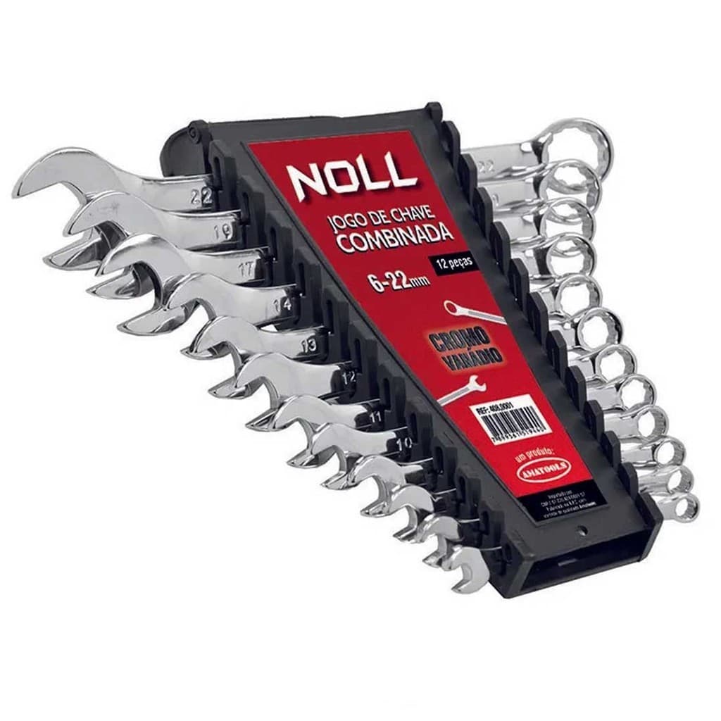 Jogo De Chave Combinada 6 A 22mm com 12 Peças Amatools