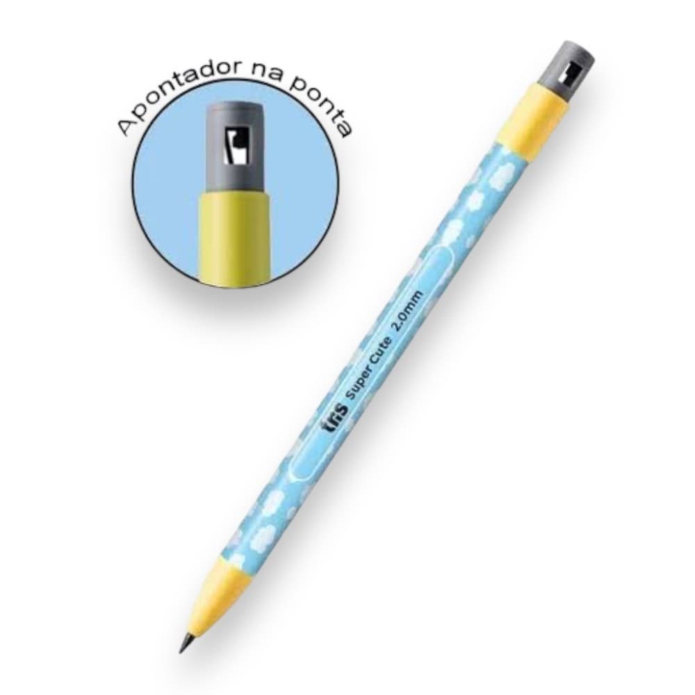LAPISEIRA SUPER CUTE 2.0 MM GRAFITE GROSSO COMO LÁPIS UNIDADE