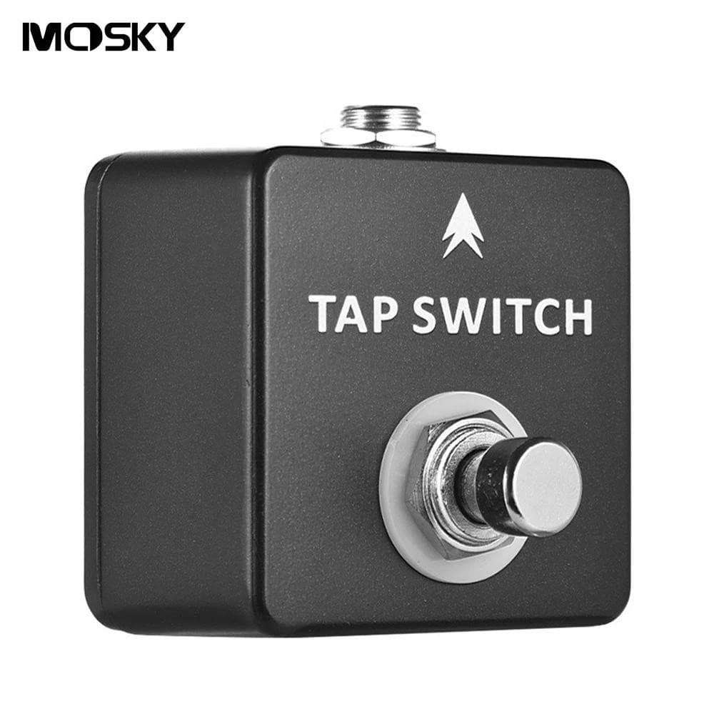 MOSKY 1/4 " Tap SWITCH Atraso Instrumentos De Pedal De Efeito De Guitarra Torneira Única Elétrica