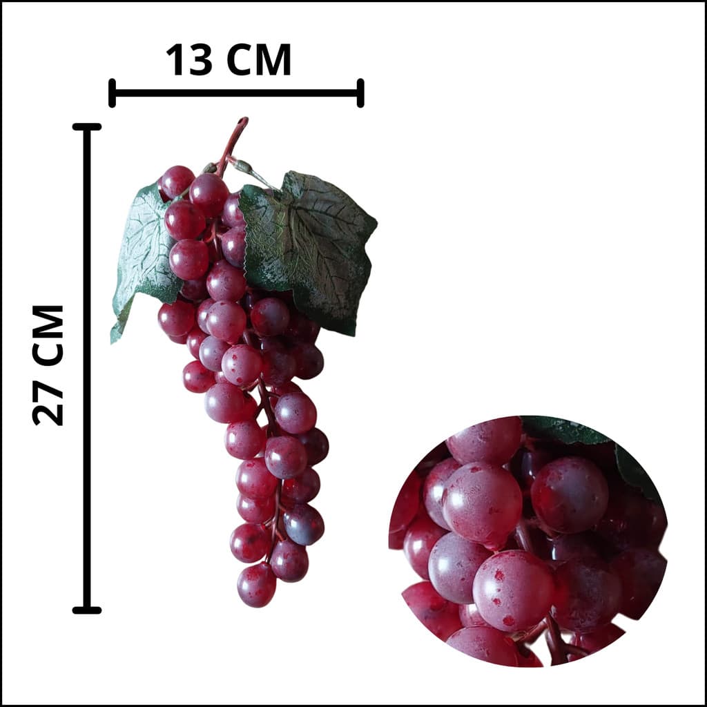 CACHO DE UVA VINHO Cor Avermelhado Arredondado - MEDIO - Mesa de Santa Ceia