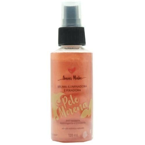 Bruma Facial Iluminadora E Fixadora Pele Morena - Amar Make