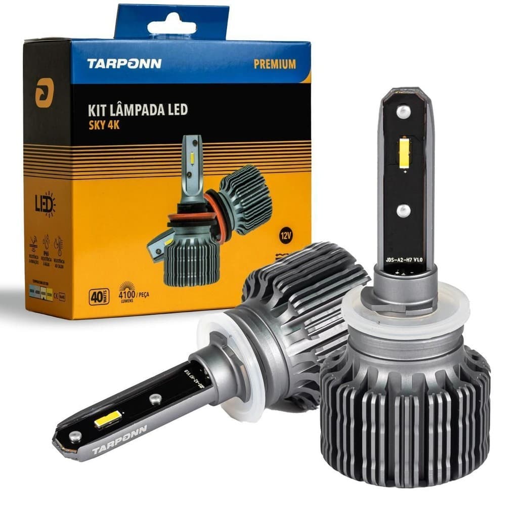 Kit Lâmpada Led Sky H27 40w 8200lm 4k Branco Neutro Tarponn