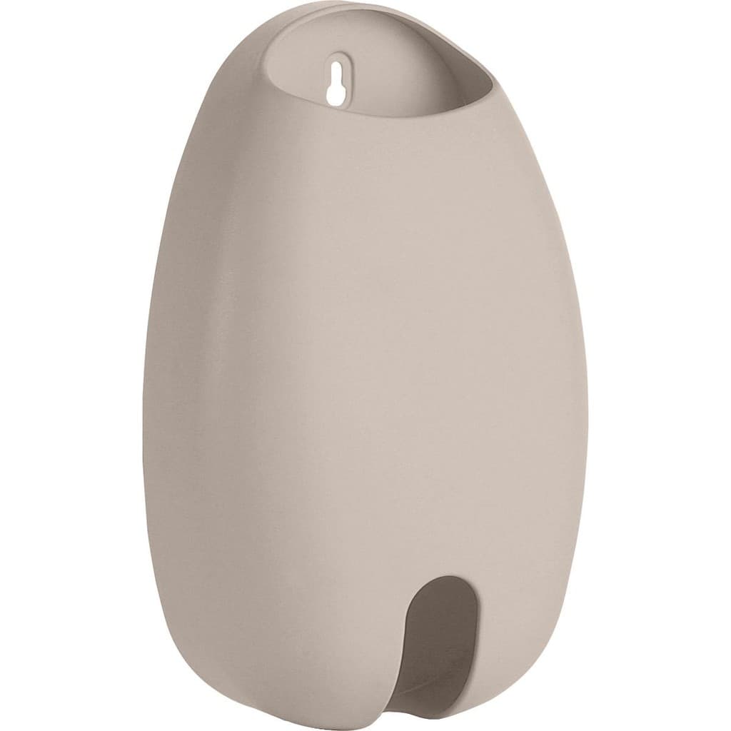 Porta Sacolas Dispenser Puxa Saco de Parede Plástico Bege