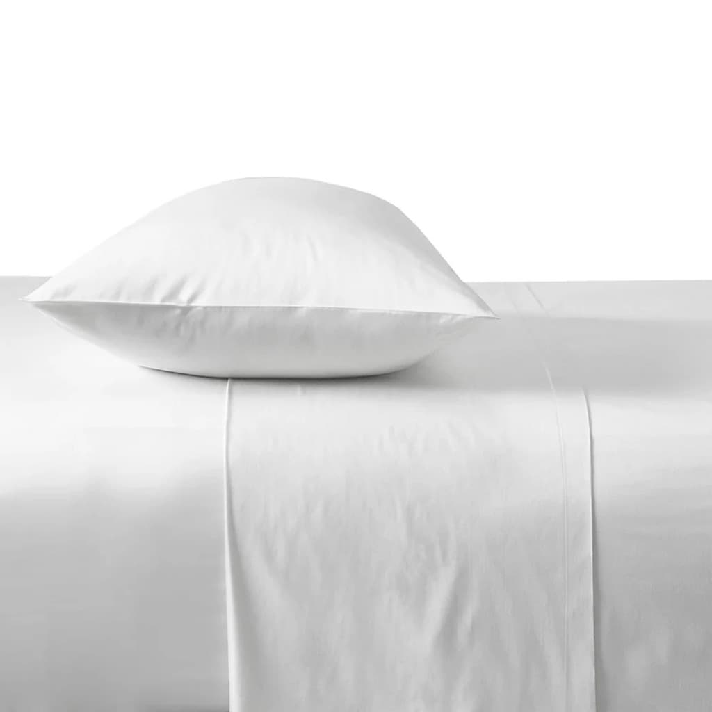 Kit 5 Lençol Solteiro branco sem elástico pousada hotel 1,40m x 2,20m