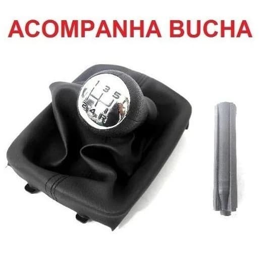 Bola Câmbio Manopla Peugeot 206 207 + Coifa + Bucha