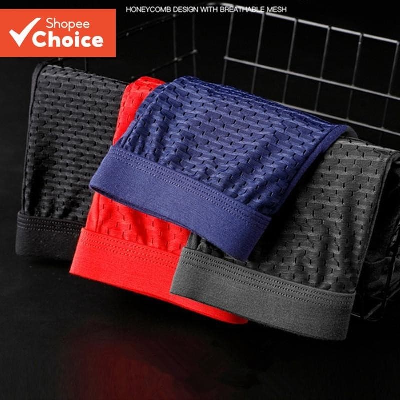Cueca Boxer Respirável Masculina – Macia Grande E Plus Size Ajuste Confortável