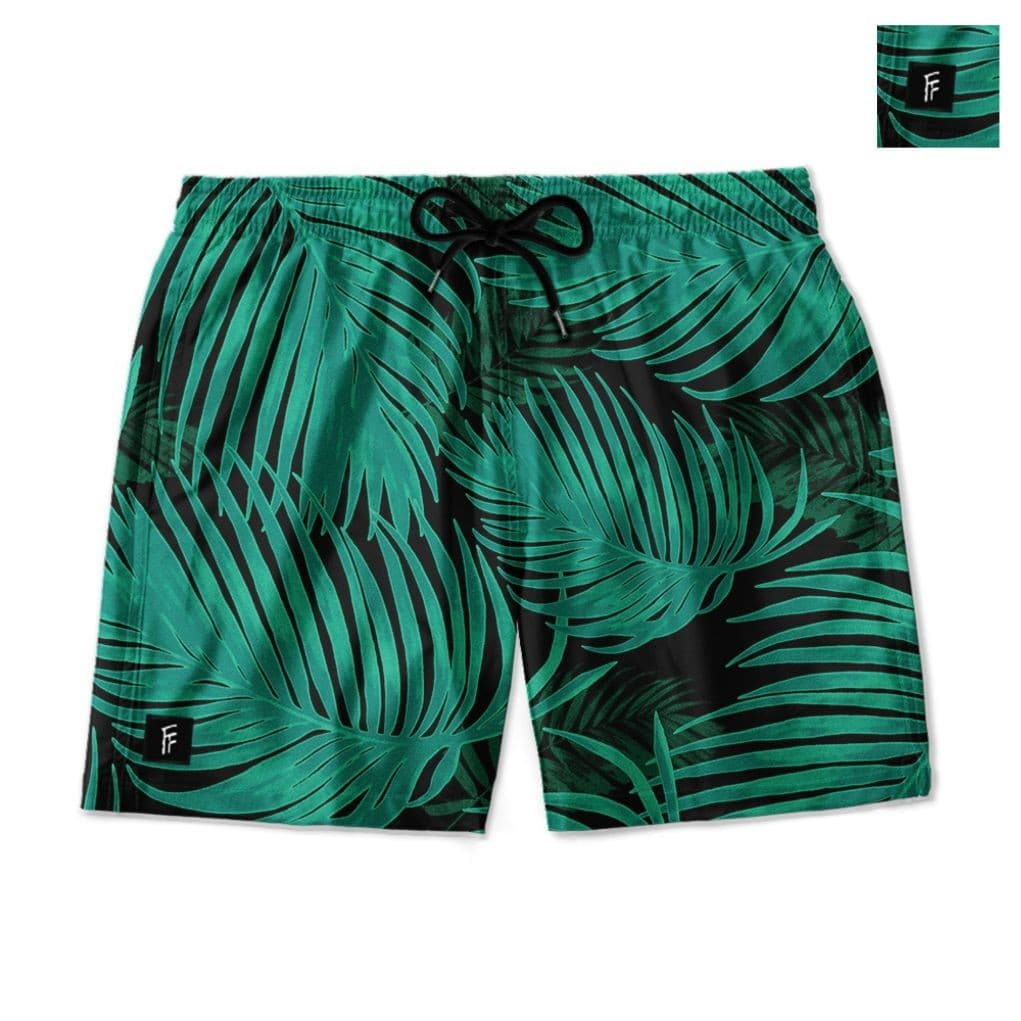 Short Masculino Tactel com Elastano Estampado Confortável com Bolso Tamanhos P ao G6