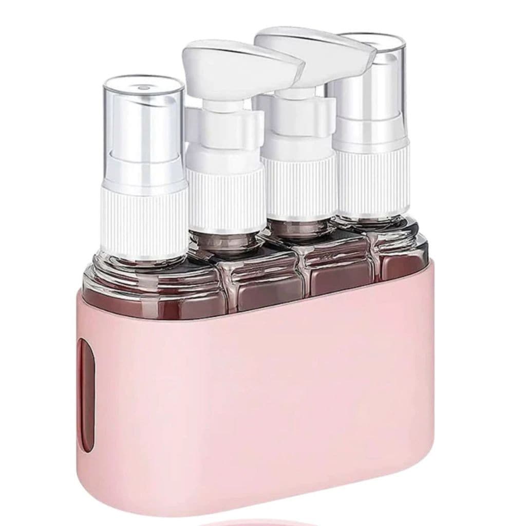 Kit 4 Frascos 50ml Creme Shampoo Viagem Cosméticos Skincare