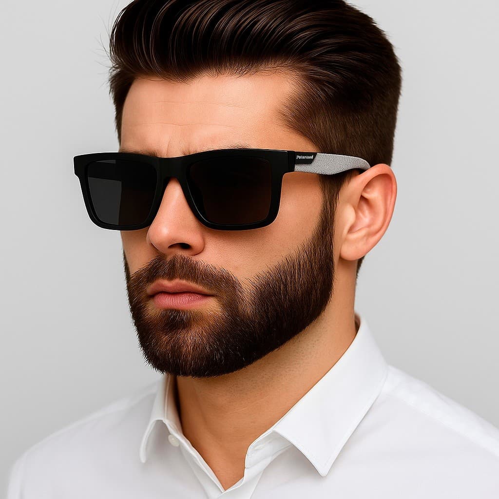 Óculos De Sol Masculino Polarizado Square Proteção 400 Uv