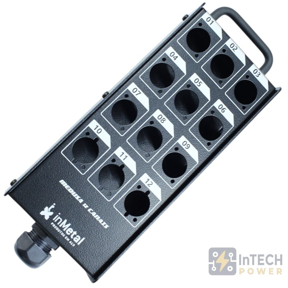 MEDUSA - PAINEL PARA DISTRIBUIÇÃO DE SONORIZAÇÃO DE 12 VIAS SEM CONECTORES
