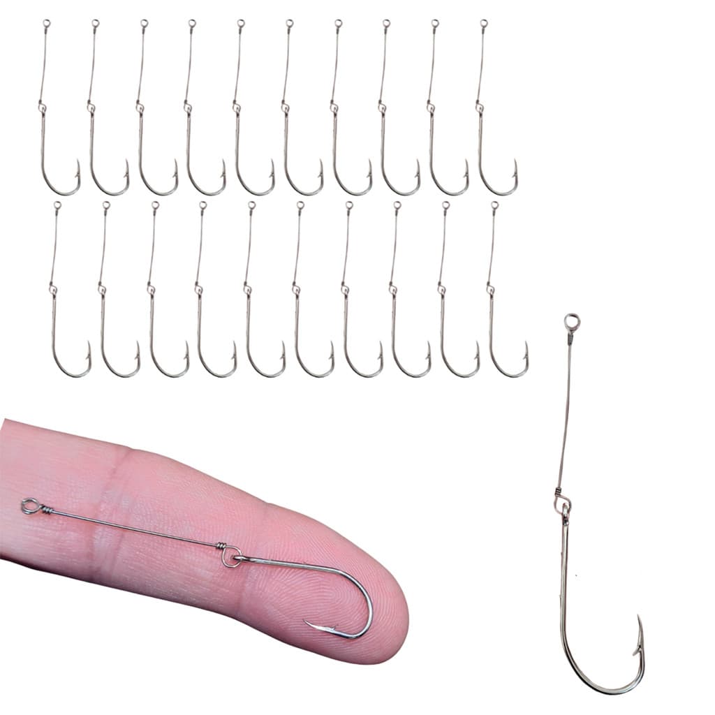 Anzol Encastoado N°6 Piranha Matrixã Traíra Piau Kit 20pçs