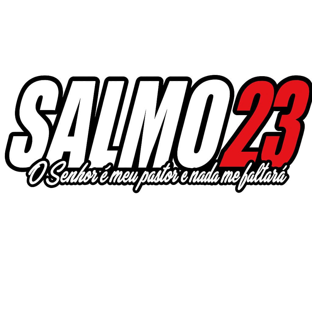 ADESIVO SALMO 23 PARA CARRO MOTO E CAMINHÃO 20 CM alta qualidade